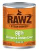 Rawz Dog Chicken and Chicken Liver Can