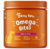 Zesty Paws Omega Bites Bacon Flavored Soft Chews Skin Coat Supplement for Dogs