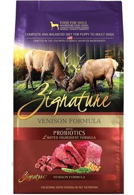 Zignature Venison Formula Dry Dog Food