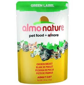 Almo Natural Chicken Breast Adult Cat Pouch Green Label