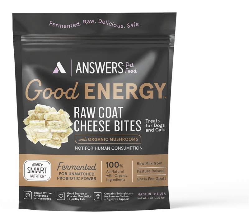 Answers Frozen Raw Goat Milk Cheese Treat Organic Mushroom