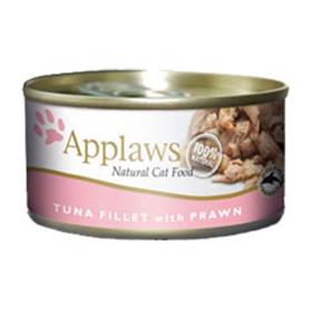 APPLAWS Tuna Fillet with Prawn Cat Cans