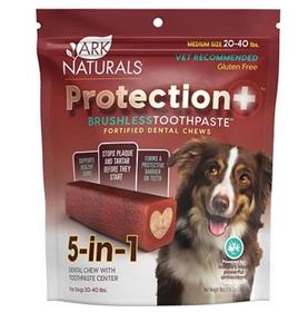 Ark Naturals Protection Brushless Toothpaste Medium Dental Chews Dog Treats