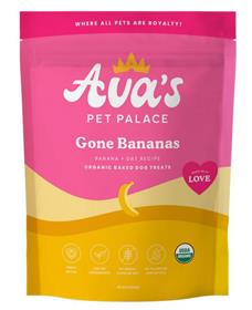 Avas Pet Palace Gone Bananas Organic Baked Dog Treat 