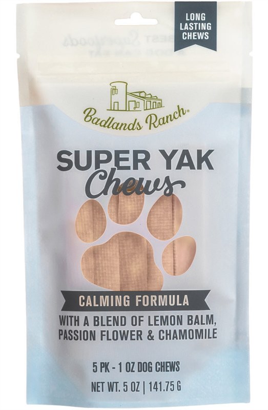 Badlands Ranch Super Yak Chew Calming Lemon Balm Chamomile and Passion Flower