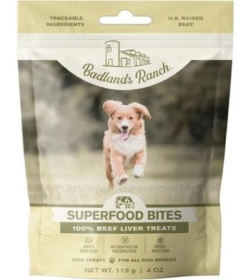 Badlands Ranch Superfood Bites Beef Liver Treats