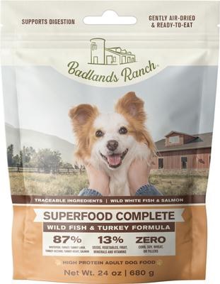 Badlands Ranch Superfood Complete Wild Fish and Turkey Air Dried Dog