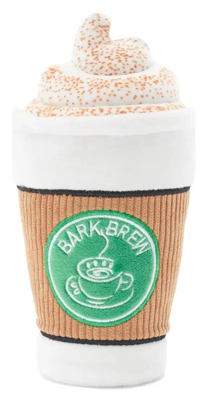 Bark Cup Of Bark Roast Multicolor Coffee Plush Dog Toy