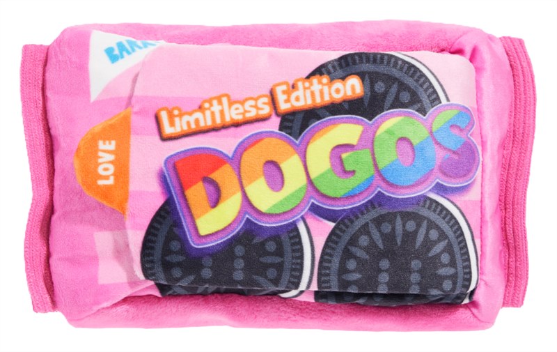 Bark Dogo Dunkers Cookie Sandwich Black Whie Plush Dog Toy