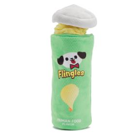 Bark Flingles Can Potato Chips Snack Green Yellow Plush Toy