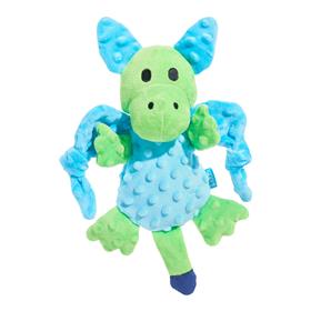 Bark Humbert The Dragon Blue Green Plush Dog Toy