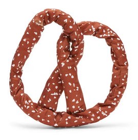 Bark Paulas Park Slope Pretzel Brown Plush Dog Toy