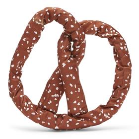 Bark Paulas Park Slope Pretzel Brown Plush Dog Toy