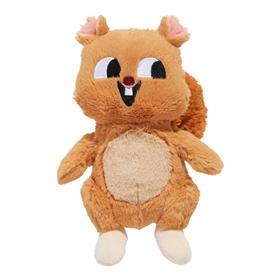 Bark Pearl Squirrel Brown Plush Dog Toy