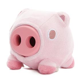 Bark Super Chewer Hambone Pig Pink Rubber Dog Toy