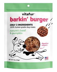 Barkin Burger Grilled Beef and Pumpkin Dehydrated Dog Treats