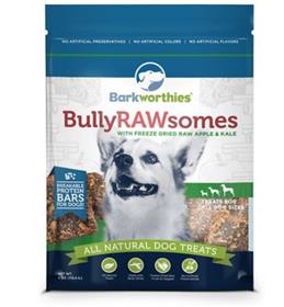 Barkworthies Bully Rawsomes with Freeze Dried Raw Apple and Kale Dog Treats