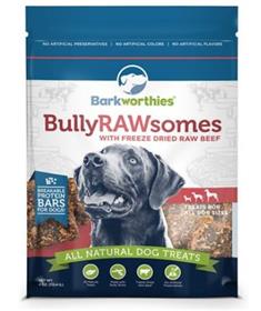 Barkworthies Bully Rawsomes with Freeze Dried Raw Beef Dog Treats