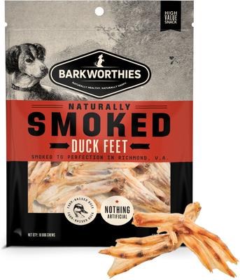 Barkworthies Smoked Duck Feet Dog Chews