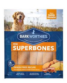 Barkworthies Superbone Grain Free Bacon Cheese Sweet Potato Boost Dog Treats