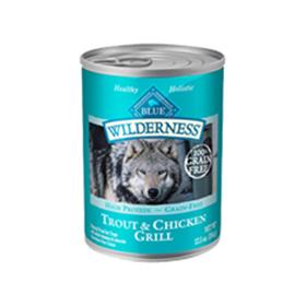 Blue Buffalo Wilderness Trout and Chicken Grill Cans