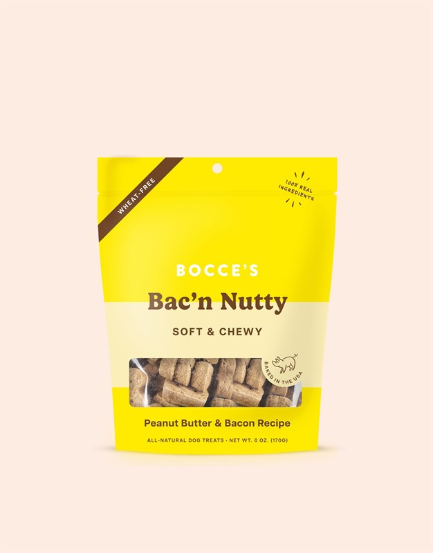 Bocces Bakery Bac N Nutty Soft Chewy Treats
