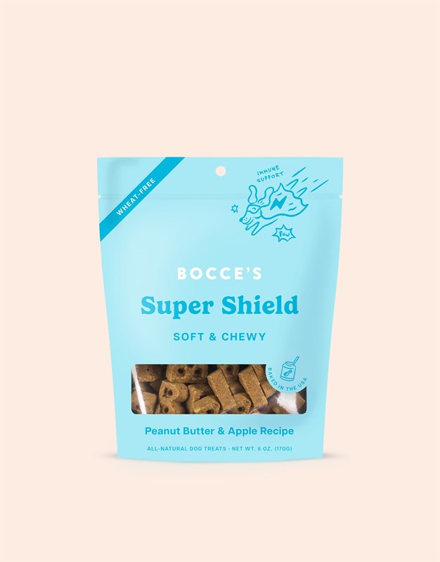 Bocces Bakery Dailies Super Shield Peanut Butter Apple Dog Treats