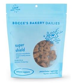 Bocces Bakery Dailies Super Shield Peanut Butter Apple Dog Treats