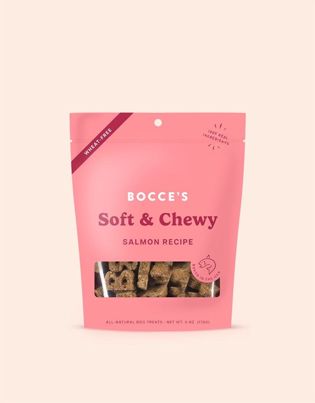 Bocces Bakery Salmon Soft Chewy  Dog Treats 