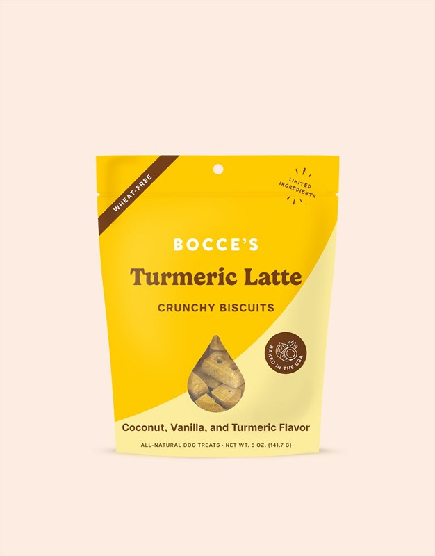 Bocces Bakery Turmeric Latte Coconut Vanilla Turmeric Dog Treats