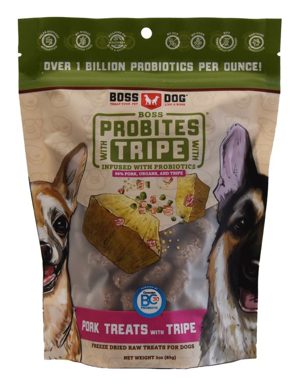 Boss Dog Probites Freeze Dried Raw Pork Tripe Dog Treat 