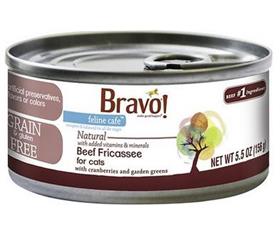 Bravo Feline Cafe Beef Fricassee Grain Free Canned Cat Food