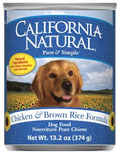 California Natural Chicken and Brown Rice Formula Canned Dog Food