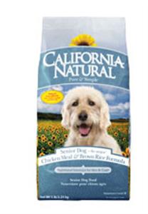 California Natural Chicken Meal and Brown Rice Formula Senior Dry Dog Food