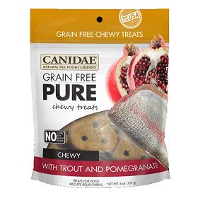 CANIDAE Grain Free PURE Chewy Treats with Trout and Pomegranate