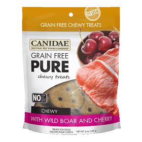 CANIDAE Grain Free PURE Chewy Treats with Wild Boar and Cherry