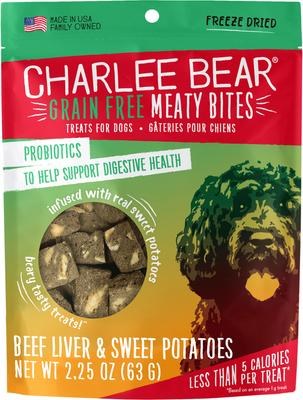 Charlee Bear Meaty Bites Beef liver with Sweet Potatoes Freeze Dried Dog Treats