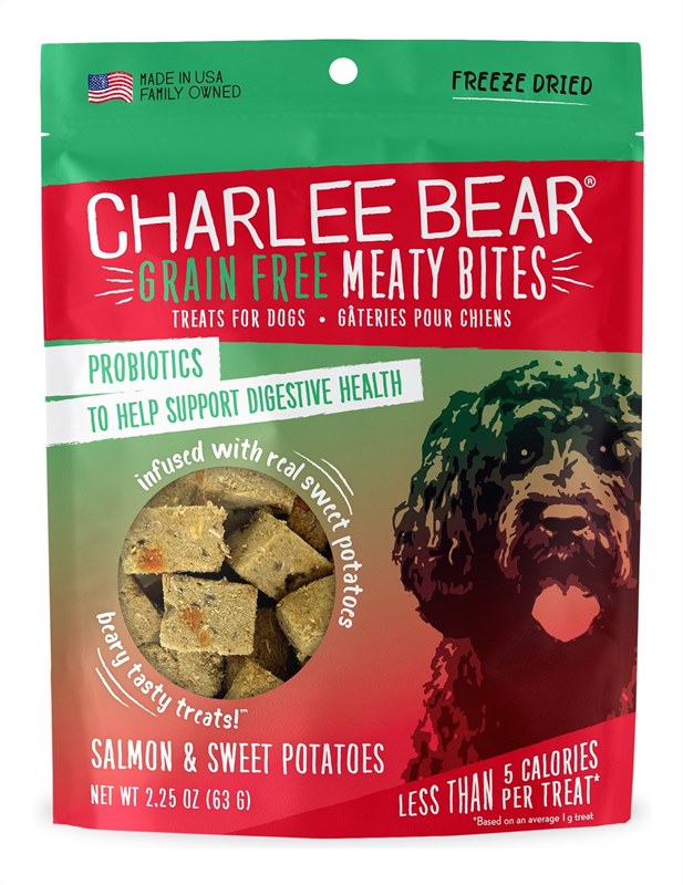 Charlee Bear Meaty Bites Salmon with Sweet Potatoes Dog Treats