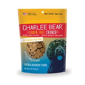 Charlee Bear Natural Bear Crunch Grain Free Bacon Blueberry Dog Treats