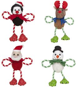 Chomper Holiday Tail Waggers Dog Toys