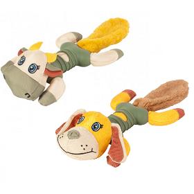 Chomper Naturals Tail Waggers Bone Plush Tails Assorted
