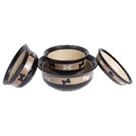 City Pets Stoneware Dog Bowls