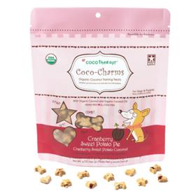 Coco Therapy Dog Treat Coco Charms Cranberry and Sweet Potato 