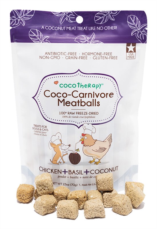 CocoTherapy Coco Carnivore Meatballs Chicken Basil Coconut