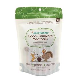 CocoTherapy Coco Carnivore Meatballs Turkey Spinach Coconut