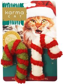 Dharma Dog Karma Cat Wool Candy Cane