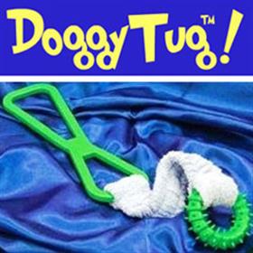 DoggyTug Doggy Green Handle Tug