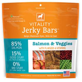 Dogswell Vitality Jerky Bars Salmon and Veggies