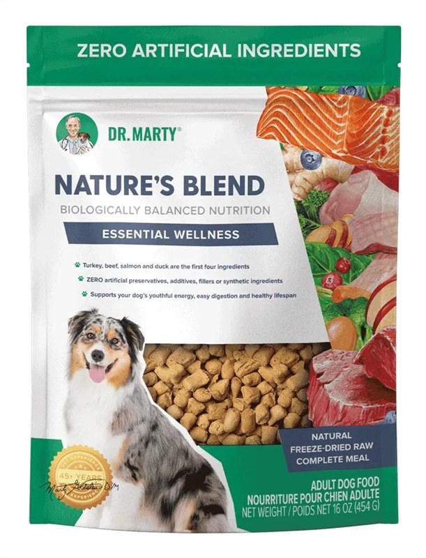 Dr Marty Natures Blend Essential Wellness Freeze Dried Dog Food