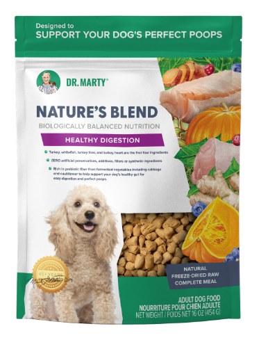 Dr Marty Natures Blend Healthy Digestion Freeze Dried Raw Dog Food